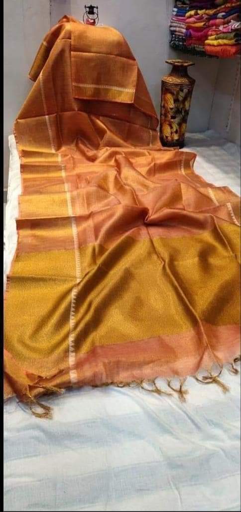 Tissue Linen Saree