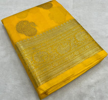 Load image into Gallery viewer, Handwoven Georgette Saree
