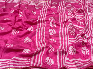 Batik Printed Cotton Saree