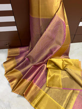 Load image into Gallery viewer, Kanchipuram style Banarasi soft tissue saree
