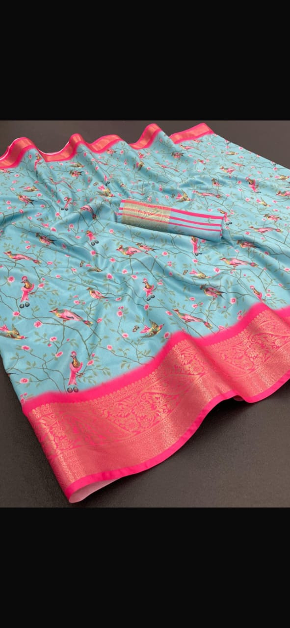 Mixed silk saree