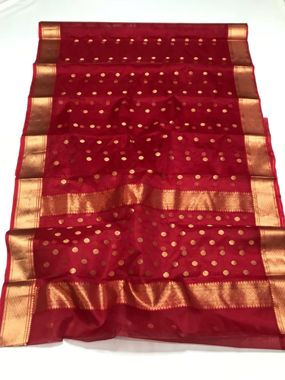 Get 20% Off on Pink Chanderi Handloom Pure Silk Saree – Luxurion World