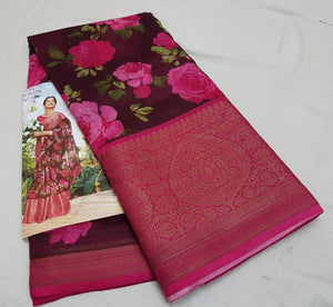 Soft Linen Cotton Saree