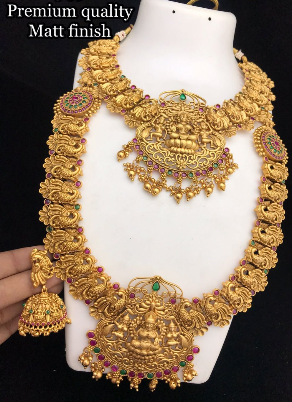 Neckset (short and long) with Jhumkas