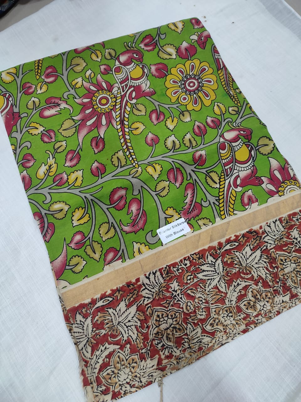 Kalamkari Soft Silk Cotton Saree