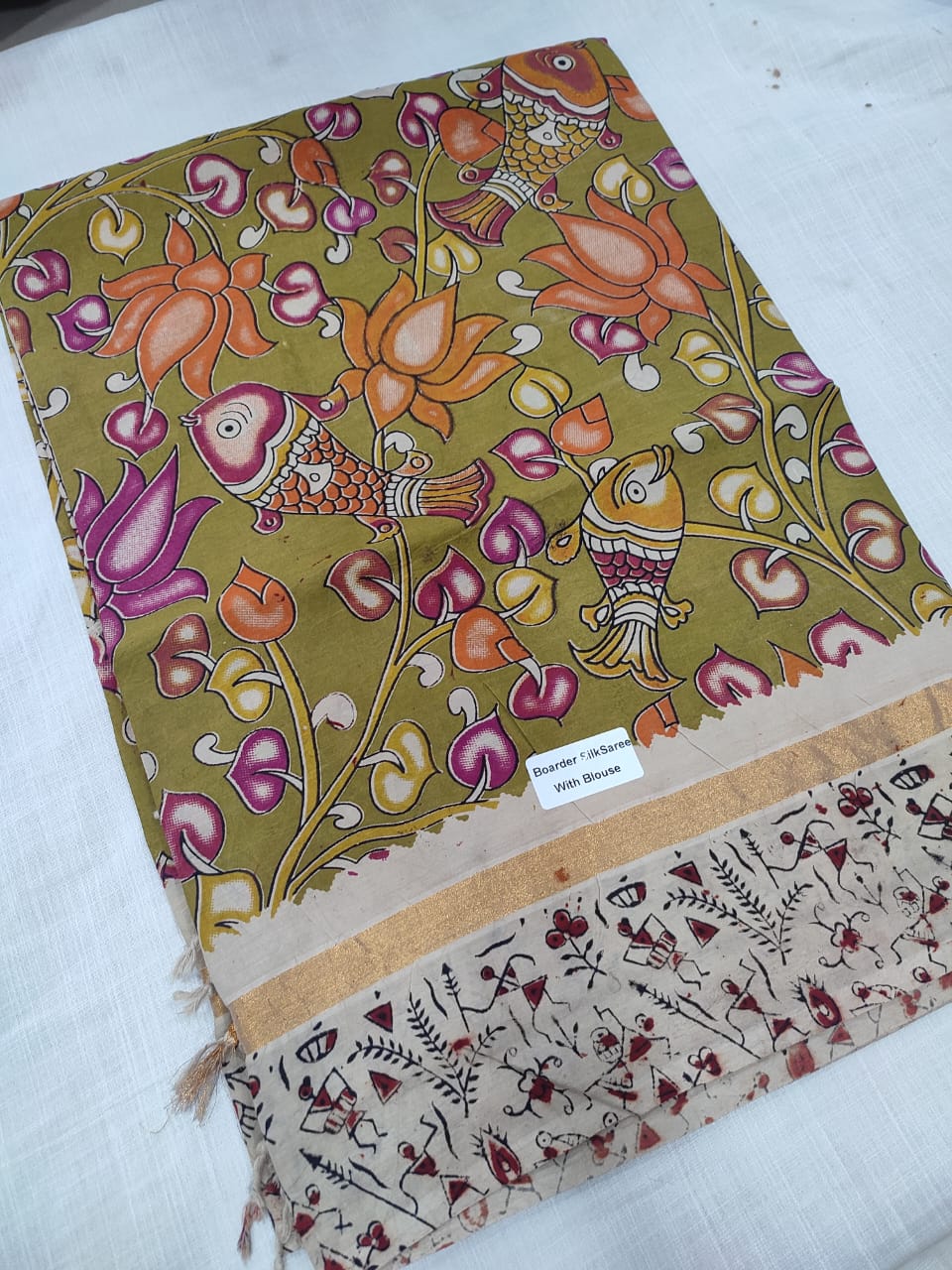 Kalamkari Soft Silk Cotton Saree